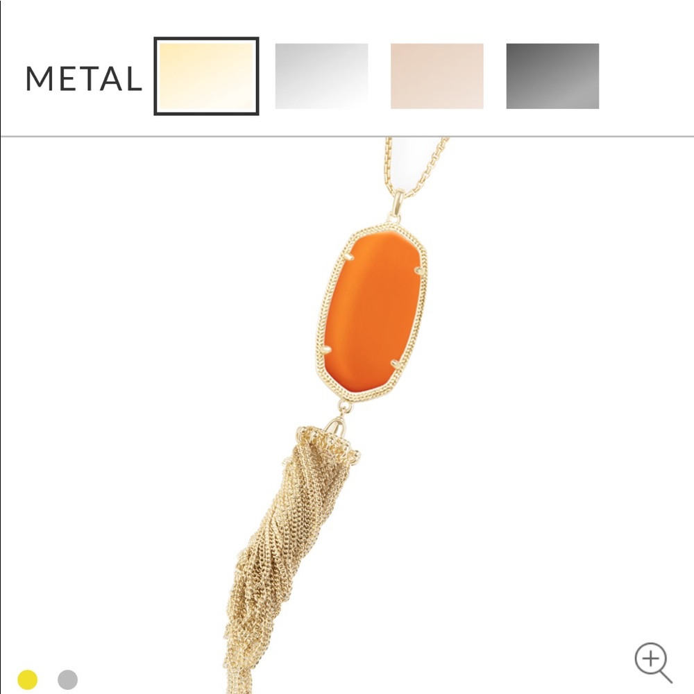 Kendra Scott Orange Rayne Necklace NWT